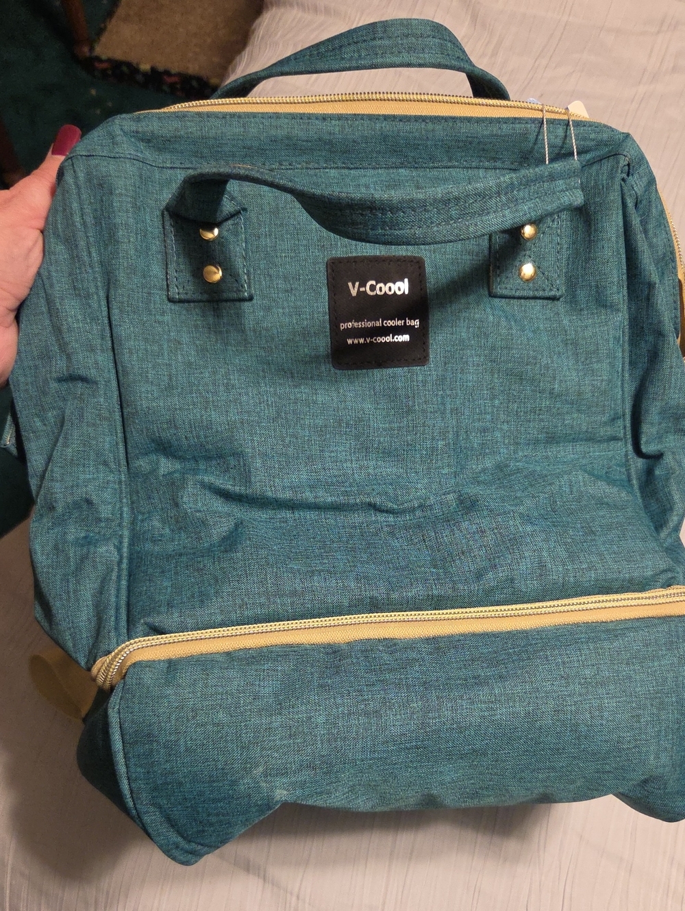 Teal Insulated Cooler Bag Tote